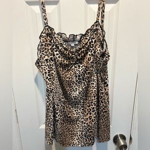 White Birch Leopard Print Cami